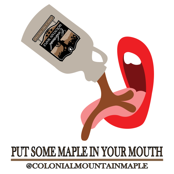 Put Some Maple In Your Mouth 3 Inch Die-Cut Sticker