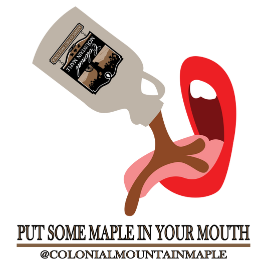 Put Some Maple In Your Mouth 3 Inch Die-Cut Sticker